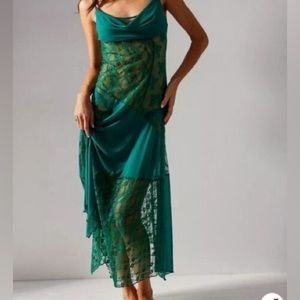 Free People Sheer slip dress